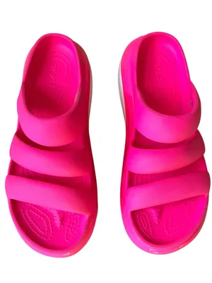 Crocs Mega Crush Triple Strap Platform Sandals Hot Pink Crush Women’s 10 thumbnail 9