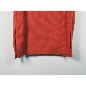 Abercrombie & Fitch Orange Turtleneck Sweater Vest Size M Knit Fall Layering thumbnail 10