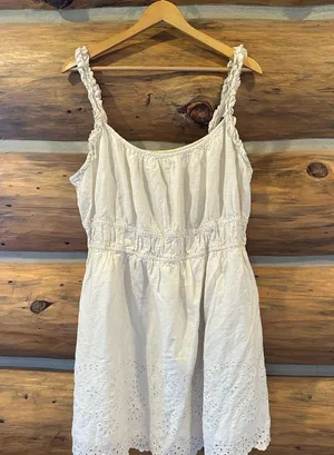 Old Navy Waist Defined Ruffle Mini Dress thumbnail 2