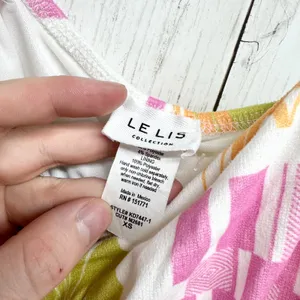 Le‎ Lis Dress Women Size XS Tropical Print Adjustable Spaghetti Strap Maxi NWT thumbnail 3