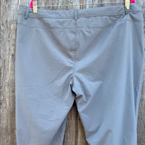 REI Women's Slate Gray Track Pants With Lower Ruching opt on lower leg part Sz16 thumbnail 5