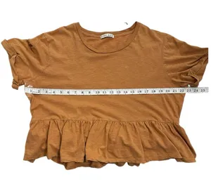 Cotton:On Peplum Babydoll T-Shirt – Camel Brown thumbnail 6