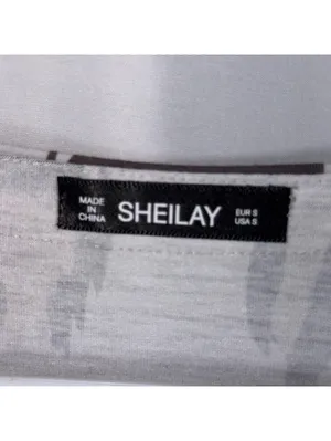 SHEILAY Women’s Small Leopard Print Cold Shoulder Lace Up Rhinestone Top thumbnail 7