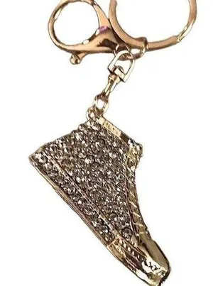 Converse diamond and gold accent bag charm LAST ONE . thumbnail 1