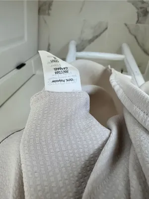 J. Crew Light Cream Flutter Short-Sleeve Slight Textured Blouse Size 12 thumbnail 8