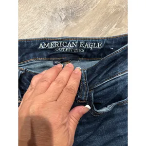 American Eagle Dark Wash Denim Skinny Jeans Stretch Casual Everyday‎ Sz 00 thumbnail 3