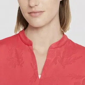 NIKE WOMEN DRI FIT VICTORY GOLF V-Neck POLO Size‎ Small Red thumbnail 3