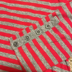 U S Polo Association red & grey striped long sleeve top size L thumbnail 3