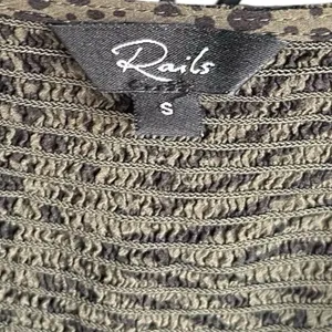 Rails Zana Olive Mixed Animal Print Mini Dress - Size S - Olive Green‎ thumbnail 6