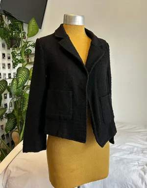 Black blazer jacket thumbnail 1