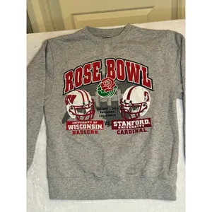 Jansport Badgers Wisconsinnsin Rosebowl 2011‎ Pasadena Crewneck Sweatshirt thumbnail 2