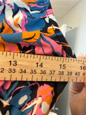 French Connection Black Maxi Dress with Pink & Orange Floral Print thumbnail 5