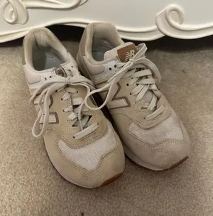 New Balance Neutral Tan & Cream Running Sneakers thumbnail 1