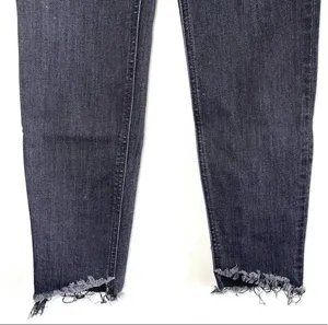 Express Perfect Denim Charcoal Black High Rise Ankle Skinny thumbnail 5