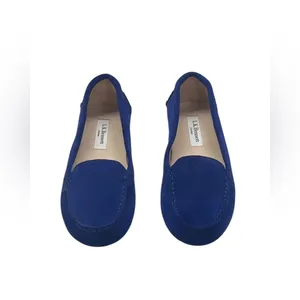 L.K. Bennett Blue Suede Loafers Moccasins Flats Made Italy Women's Size 36 NWOT thumbnail 7
