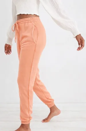 Aerie Anytime The Sweat Joggers in Peach thumbnail 1