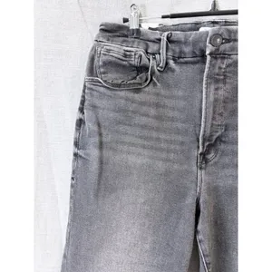 Good American Gray Straight Leg‎ Jeans Washed Black Denim Size 14/32 thumbnail 8