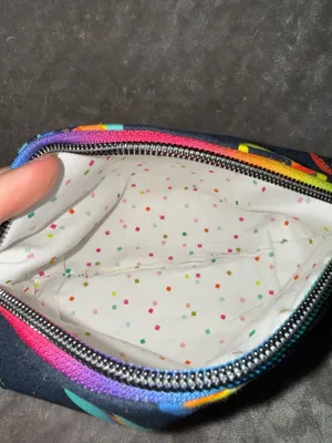 Star Wars Darth Vader Rainbow Cosmetic Pouch with Iridescent Glitter Trim thumbnail 7