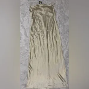 Kenneth Cole Women's Satin Cowl-Neck Maxi Slip Dress thumbnail 6