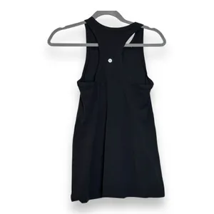 Lululemon Tank Top Shirt Womens Size 8 Black Racerback‎ Dance thumbnail 2
