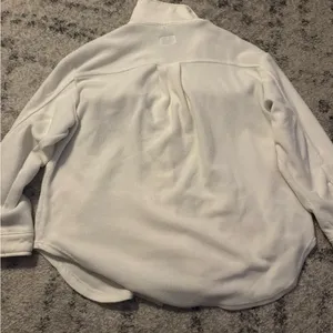 Women's White Teddy Jacket Size M thumbnail 3