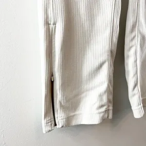 Lululemon Ribbed Softstreme Zip-Leg High-Rise Cropped Pants 25" Bone Cream 4 thumbnail 5