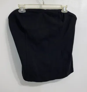 Anthropologie NWT $38 Black Classic Pullover Strapless Cotton Tube Top XL thumbnail 9