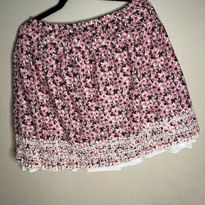 Studio 253 Floral Pink Skirt size‎ medium dance fairy whimsical coquette thumbnail 5