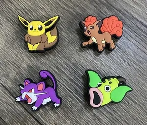 Pokemon Characters Video Games Charm For Crocs Shoe Charms - 4 Pieces thumbnail 1