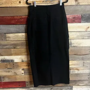 Sincerely Jules‎ Black High Slit Maxi Skirt Size 5/26 thumbnail 2