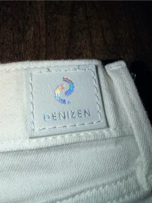 Denizen from Levi's White Distressed Jean Shorts thumbnail 3