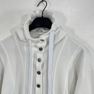 Free People FP Movement Win Me Over Fleece Hoodie‎ White US Small S Oversized thumbnail 7