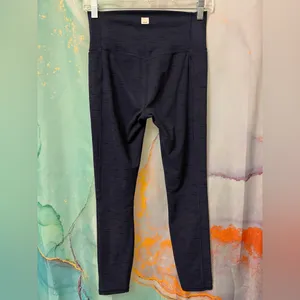 Vuori Studio Pocket Legging Navy Heathered Side Pockets VW446 Sz: S thumbnail 2