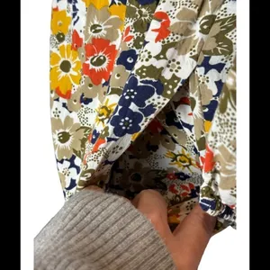 QMack Yellow Floral Print‎ V Neck Elastic Waist Blouson Mini Dress Size XS thumbnail 6