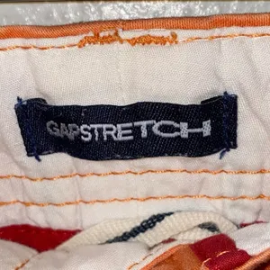 Vintage GAP Stretch Orange Wide Leg Cargo Pants Y2K‎ Utility 90s Size 4 thumbnail 8