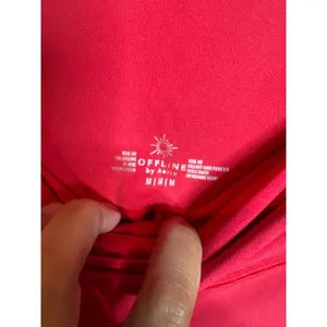 Aerie Real Me 7/8 twist leggings berry red pink thumbnail 4