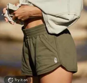 Free People Movement GET SET Shorts Olive Green size xs thumbnail 1