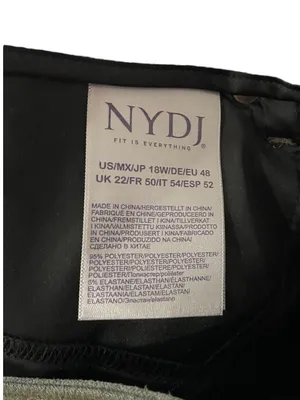 NYDJ Alina Faux Suede Pants Beige Size 18W NWT Neutral Minimalist Glam Fall Cute thumbnail 5