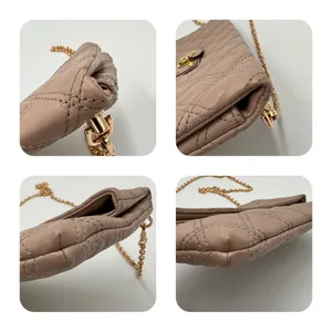 Marc Jacobs Quilted Clutch Converted into Crossbody Bag Blush Pink thumbnail 8