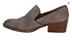 Sofft Velina Heeled Loafers Booties Grey Suede Size 7 NEW thumbnail 5