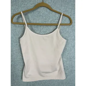 Vintage Bloomingdales‎ Small Womens Cami Top Light Pink Stretch 90s Scoop Neck thumbnail 4