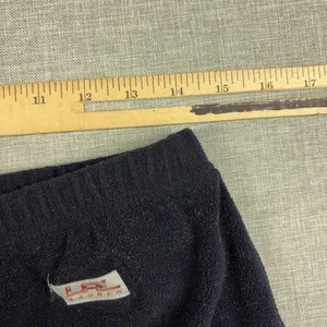 Vintage Lauren Ralph Lauren Pants Womens M Black Fleece Sweatpants Zip Pocket thumbnail 7
