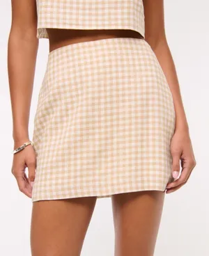 Abercrombie Gingham Mini Skirt thumbnail 1
