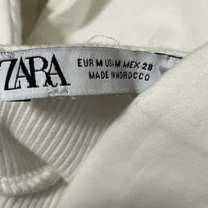 Zara Women's White Sleeveless Sweetheart Tie Wrap Blouse Crop Top Size M thumbnail 4