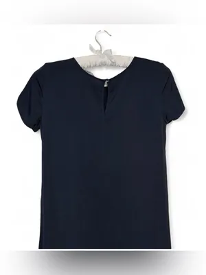 Quince Women’s Washable Silk Blend Short Sleeve Black Mini Tee Dress Size XS thumbnail 8