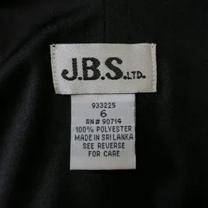 Vintage Y2K J.B.S. Black Lace Midi Dress thumbnail 10