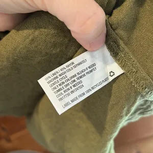 Universal Threads olive green linen shirt dress thumbnail 5
