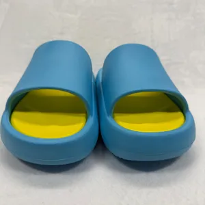 J/Slides Beach Slides Sandals Turquoise Yellow Squish Slides Size 7‎ thumbnail 2