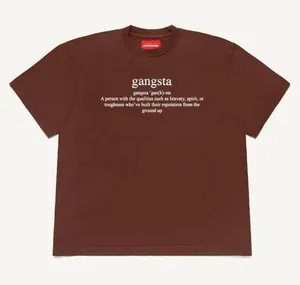 Gangsta Definition Brown Graphic YG T-shirt thumbnail 1