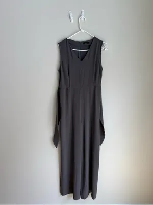 Sleeveless Tie-Waist Maxi Romper thumbnail 2